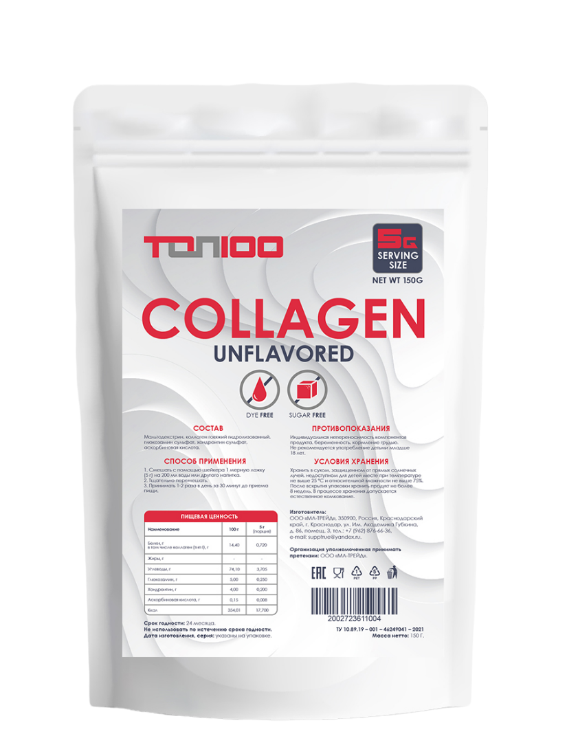 Коллаген Топ 100 Collagen Unflavored 150g