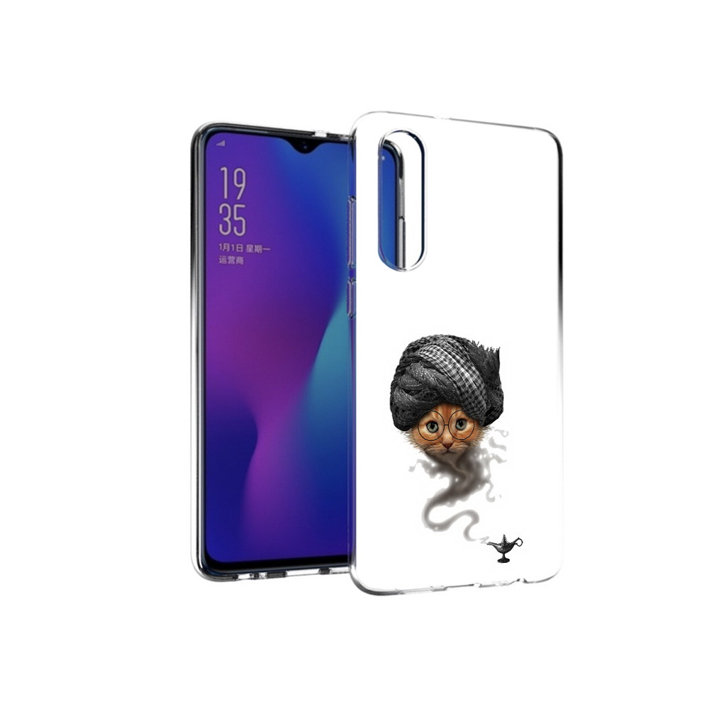 

Чехол MyPads Tocco для Huawei P30 кот джин, Прозрачный, Tocco