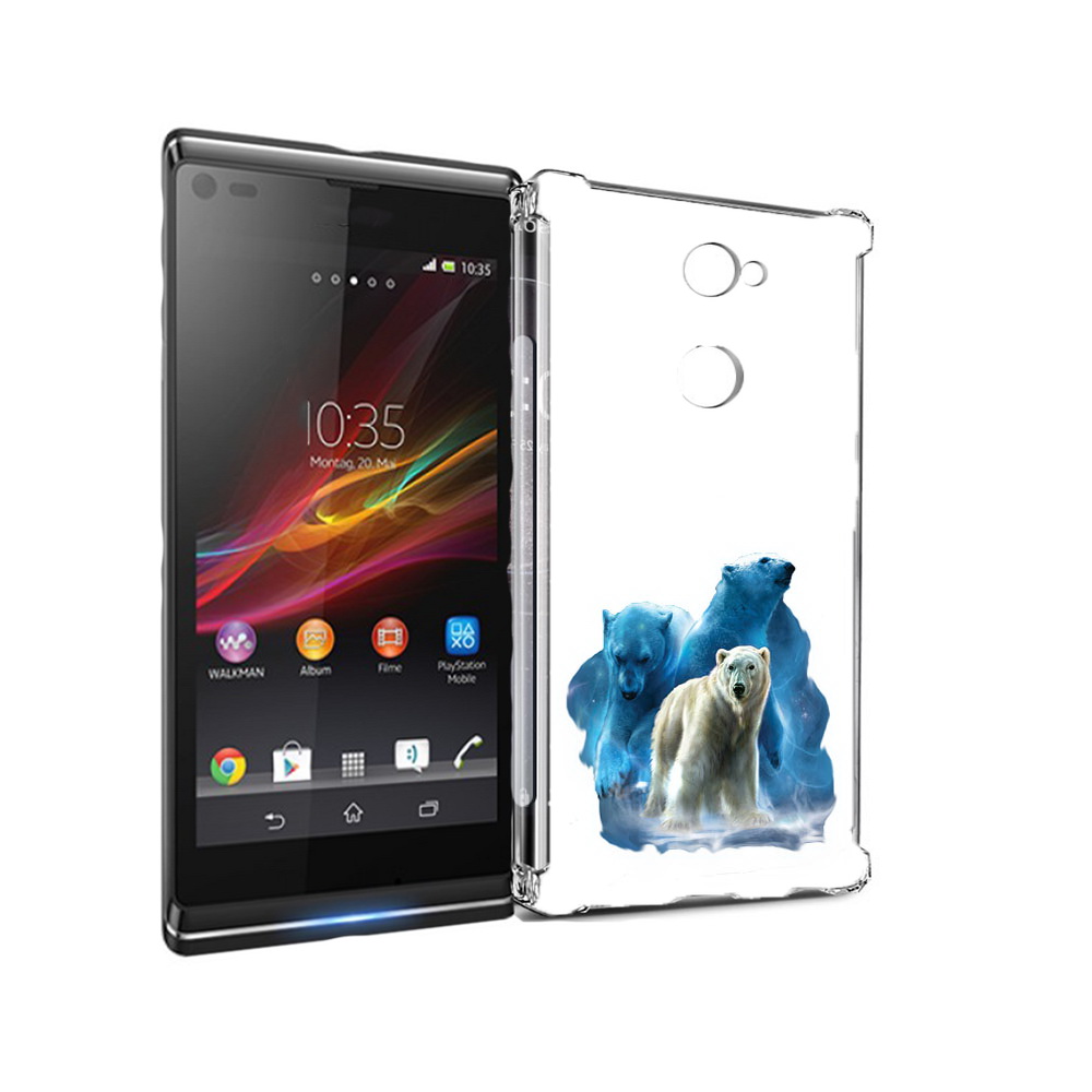 

Чехол MyPads Tocco для Sony Xperia L2 полярный медведь (PT99662.233.549), Прозрачный, Tocco