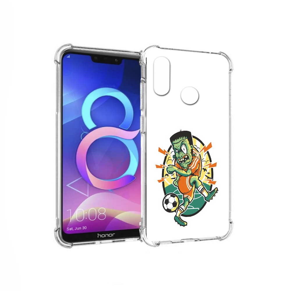 

Чехол MyPads Tocco для Honor 8C зомби футболист (PT121522.29.368), Прозрачный, Tocco