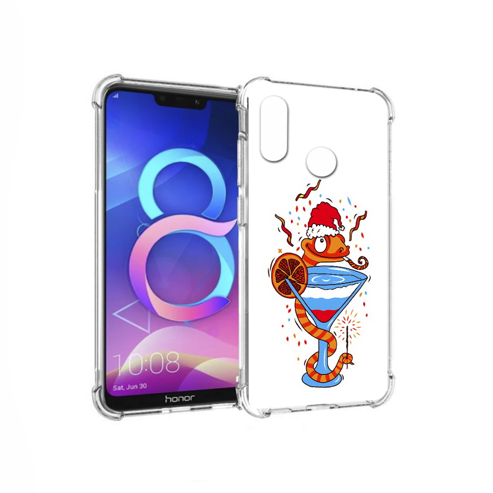 

Чехол MyPads Tocco для Honor 8C змейка (PT121522.29.364), Прозрачный, Tocco