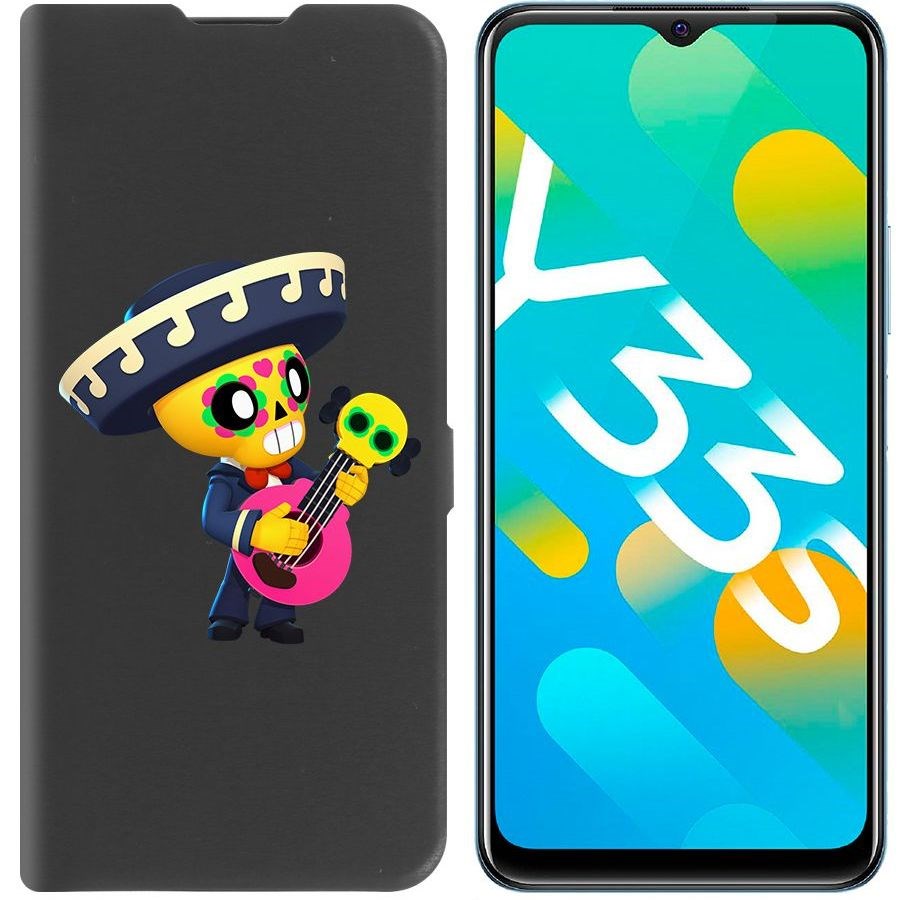 

Чехол-книжка Eco Book для Vivo Y33s Brawl Stars-Поко