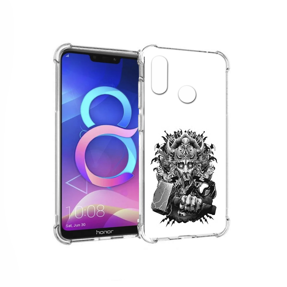 

Чехол MyPads Tocco для Honor 8C злой тор (PT121522.29.363), Прозрачный, Tocco