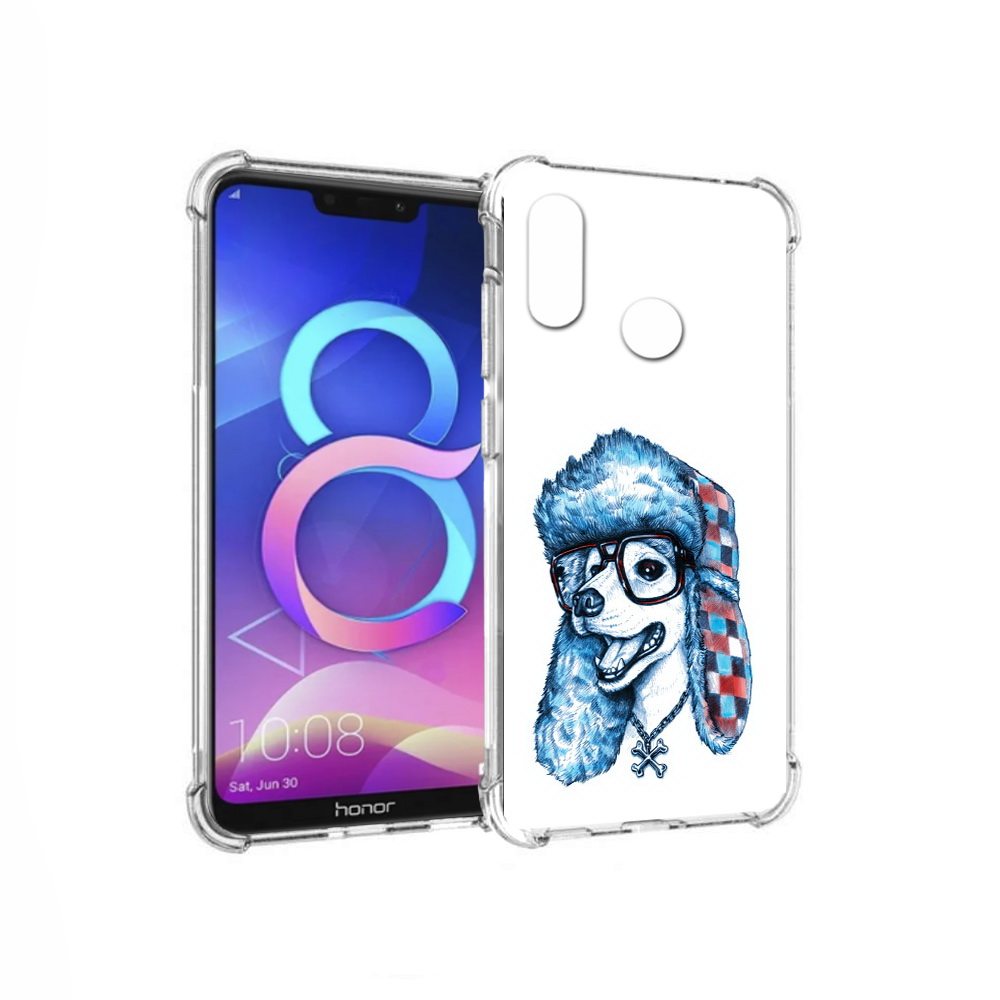 

Чехол MyPads Tocco для Honor 8C зимний пес (PT121522.29.362), Прозрачный, Tocco