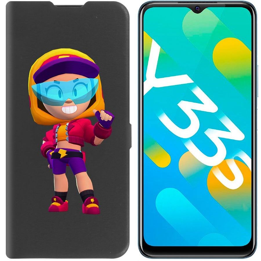 

Чехол-книжка Eco Book для Vivo Y33s Brawl Stars-Стритстайл Макс