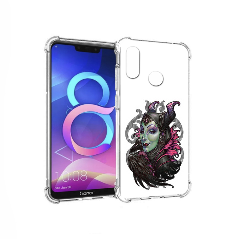

Чехол MyPads Tocco для Honor 8C зеленая девушка с вороном (PT121522.29.357), Прозрачный, Tocco
