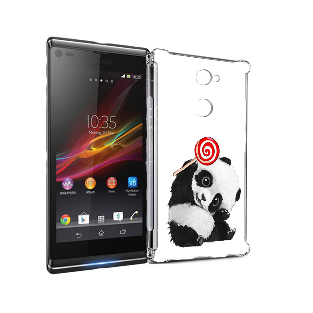 

Чехол MyPads Tocco для Sony Xperia L2 панда с леденцом (PT99662.233.534), Прозрачный, Tocco