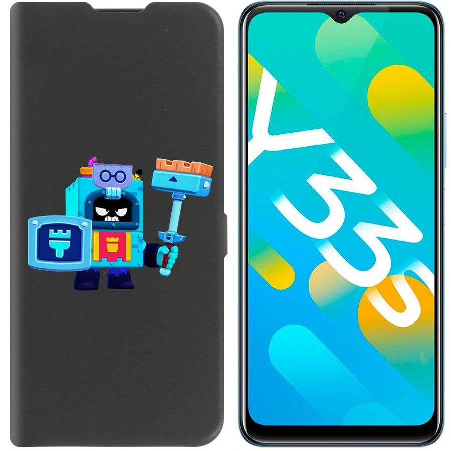 

Чехол-книжка Eco Book для Vivo Y33s Brawl Stars-Эш