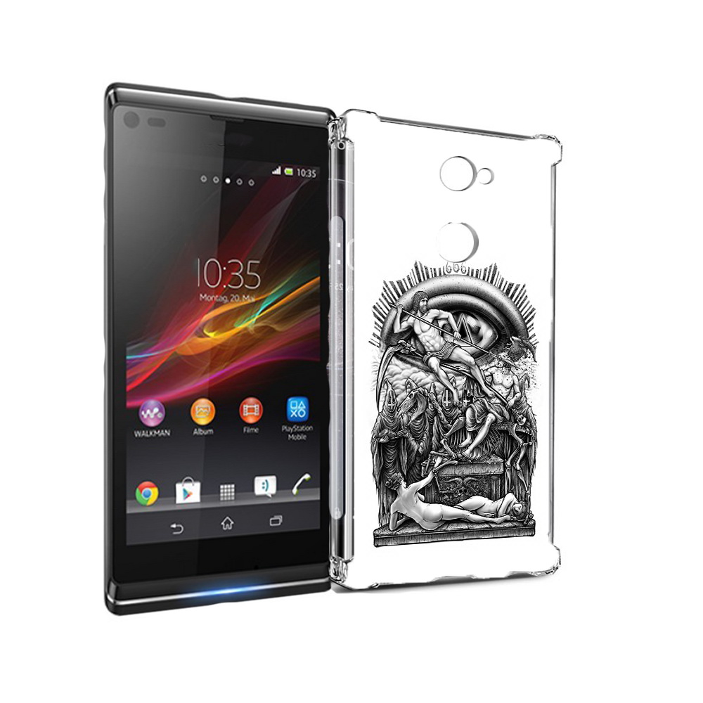 

Чехол MyPads Tocco для Sony Xperia L2 оракул черно белый (PT99662.233.528), Прозрачный, Tocco