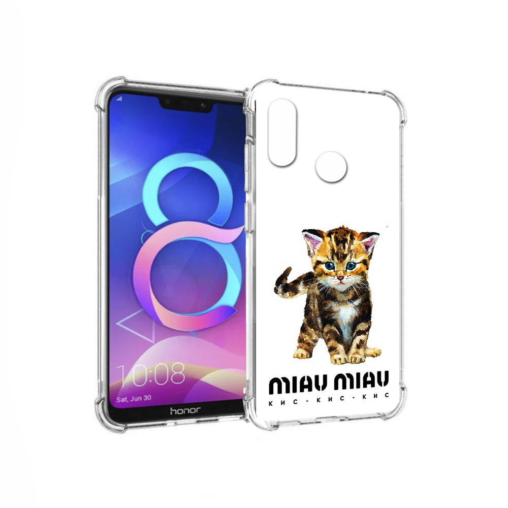 

Чехол MyPads Tocco для Honor 8C Бренд miau miau (PT121522.29.34), Прозрачный, Tocco