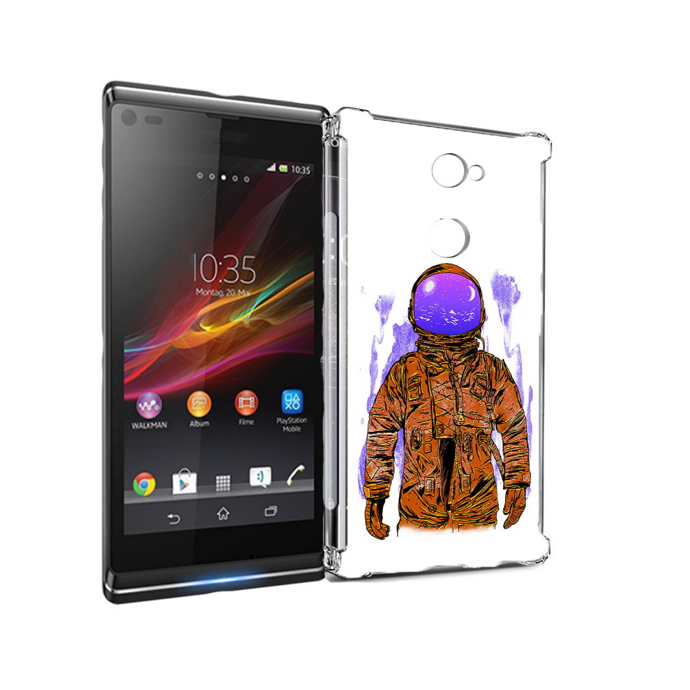 

Чехол MyPads Tocco для Sony Xperia L2 нарисованный мужчина в скафандре (PT99662.233.510), Прозрачный, Tocco