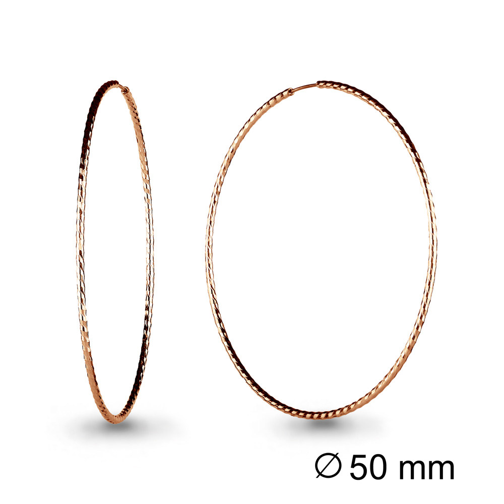 

Серьги конго из красного золота Aquamarine 30916, 30916_585_кз