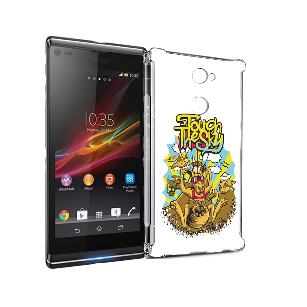 

Чехол MyPads Tocco для Sony Xperia L2 нарисованное кенгуру комикс (PT99662.233.505), Прозрачный, Tocco