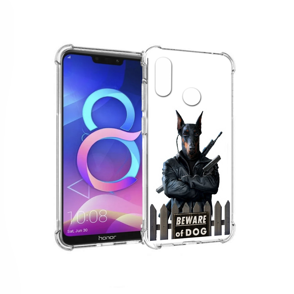 

Чехол MyPads Tocco для Honor 8C доберман (PT121522.29.332), Прозрачный, Tocco