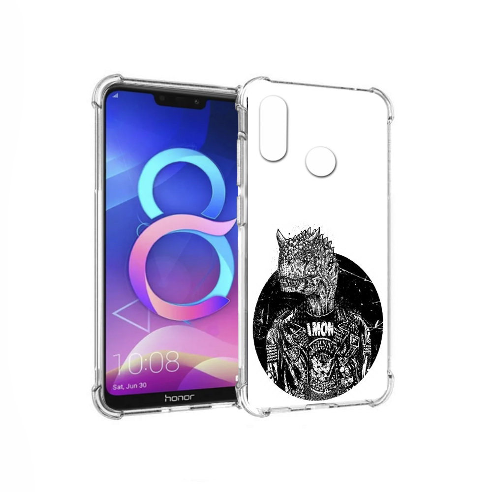

Чехол MyPads Tocco для Honor 8C динозавр в куртке (PT121522.29.328), Прозрачный, Tocco
