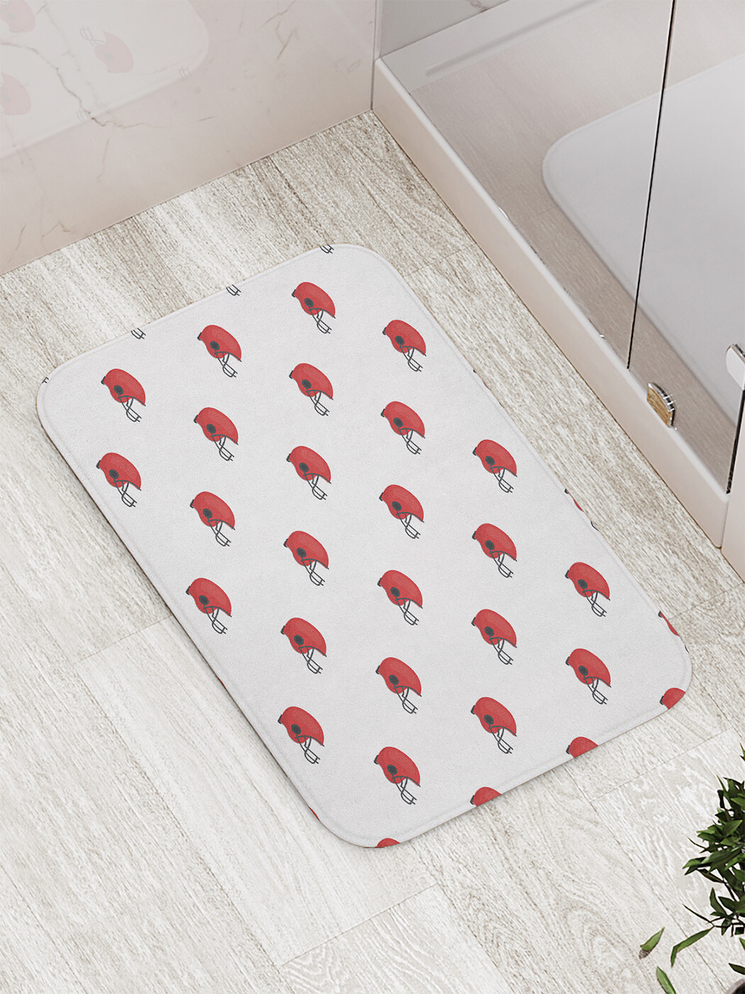 

Коврик противоскользящий JoyArty "Шлемы для регби" для ванной, сауны, бассейна, 77х52 см, Шлемы для регби