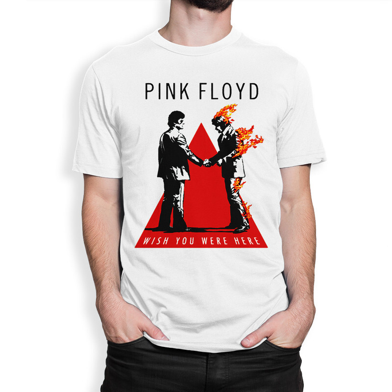 фото Футболка мужская dream shirts pink floyd - wish you were here 556163222 белая xs