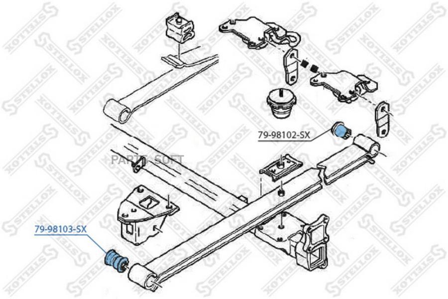 

STELLOX Втулка рессоры STELLOX 7998103sx