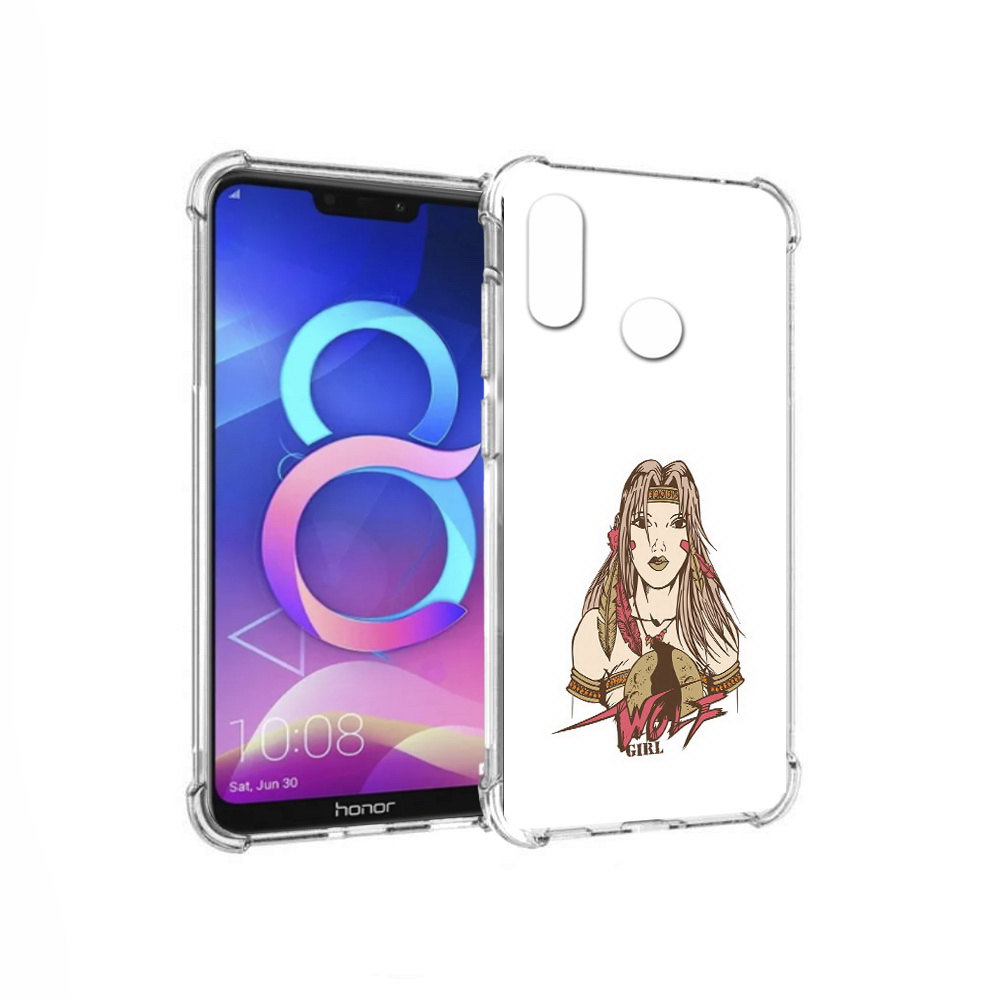 

Чехол MyPads Tocco для Honor 8C девушка волк (PT121522.29.306), Прозрачный, Tocco