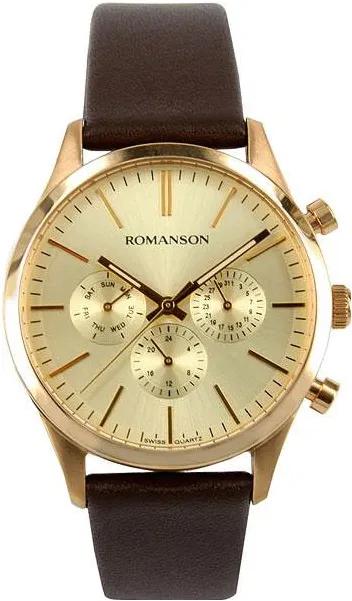 фото Наручные часы мужские romanson tl0354bmg(gd)