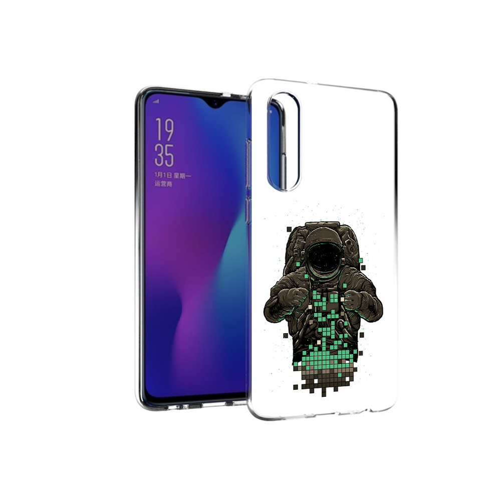 Чехол MyPads Tocco для Huawei P30 космонавт с пикселями