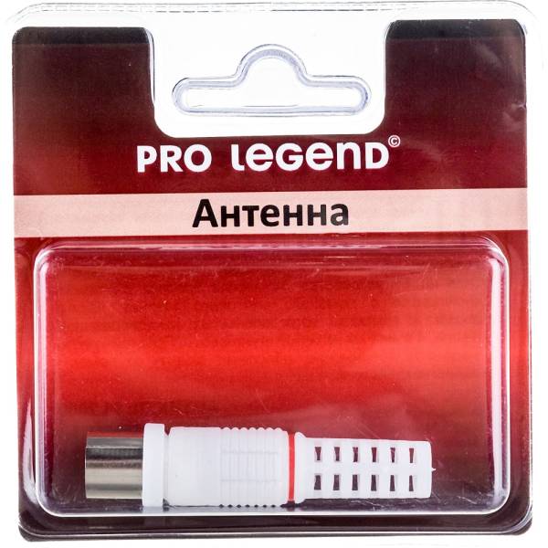 Антенный штекер Pro Legend пластиковый розетка прямой белый PL2000 133₽