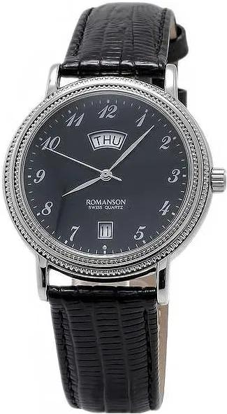 фото Наручные часы мужские romanson tl0159smw(bk)