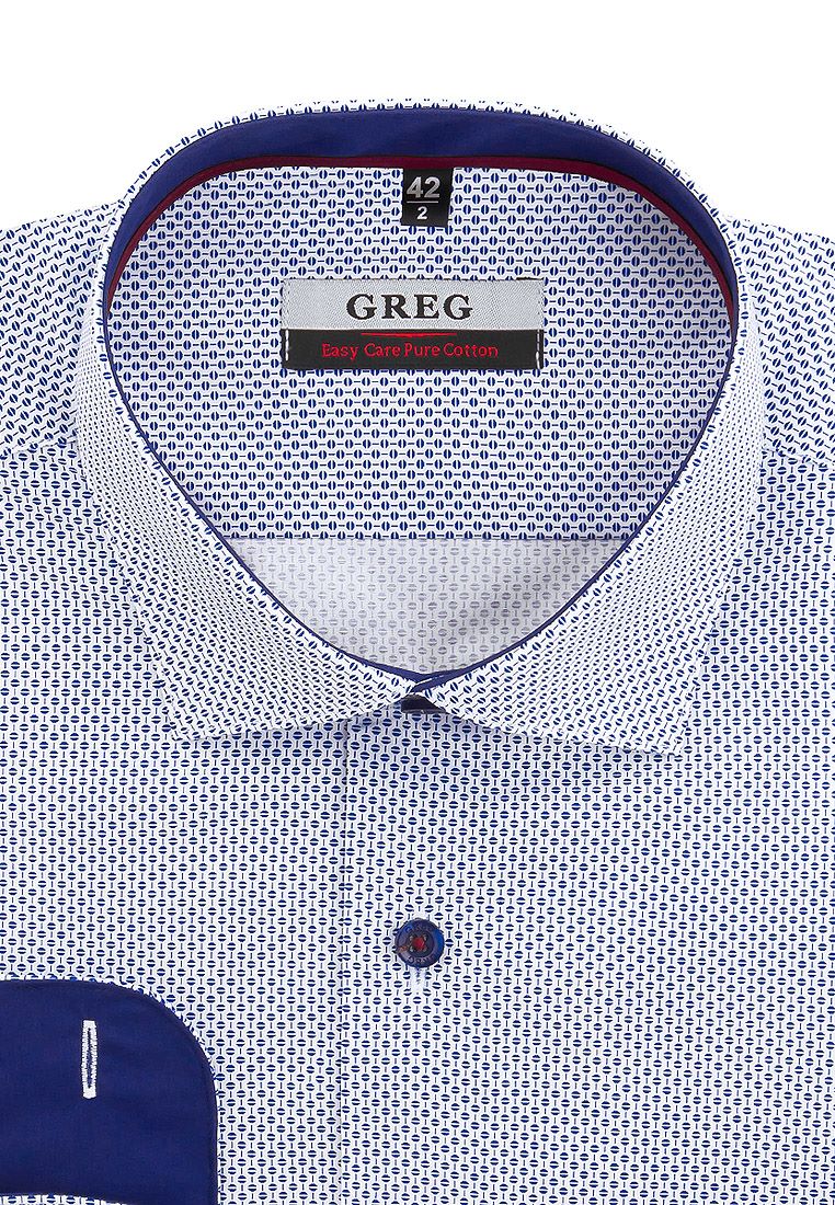 

Рубашка мужская Greg 01-00007194 голубая 40, Голубой, 01-00007194