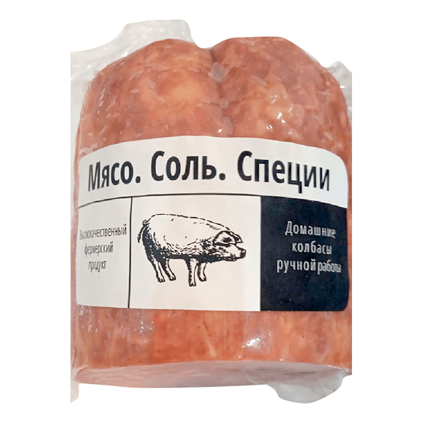 Колбаса варено-копченая Мясо.Соль.Специи Польская мини +-400 г
