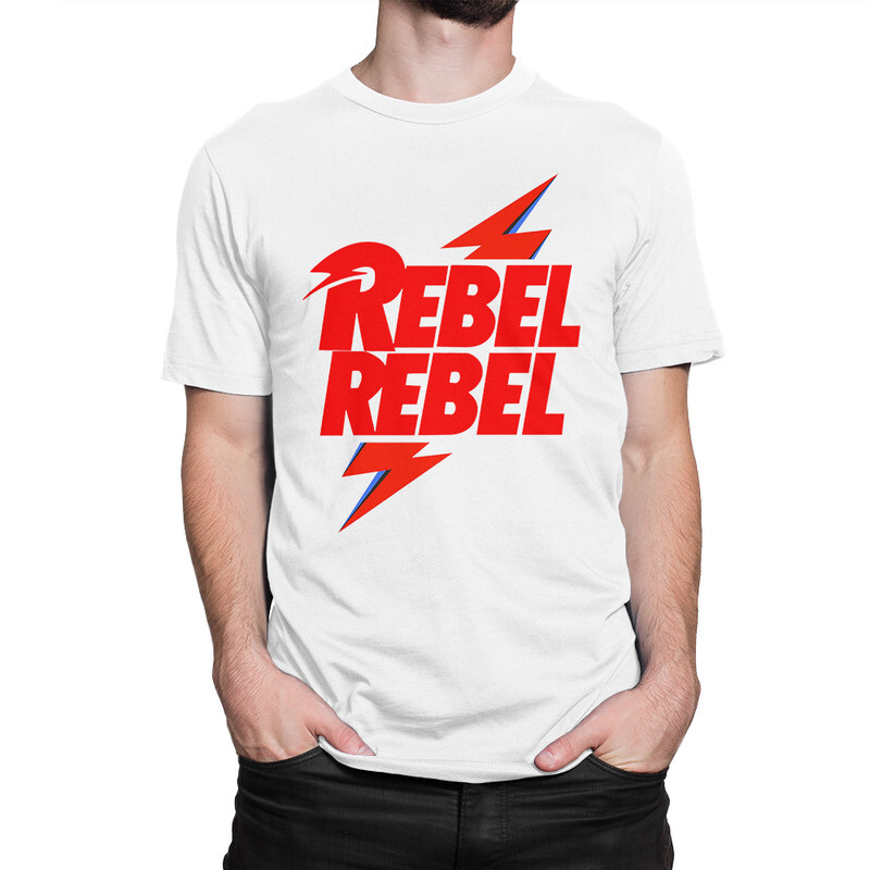 

Футболка мужская Dream Shirts David Bowie Rebel Rebel 556025222 белая XS, David Bowie Rebel Rebel 556025222