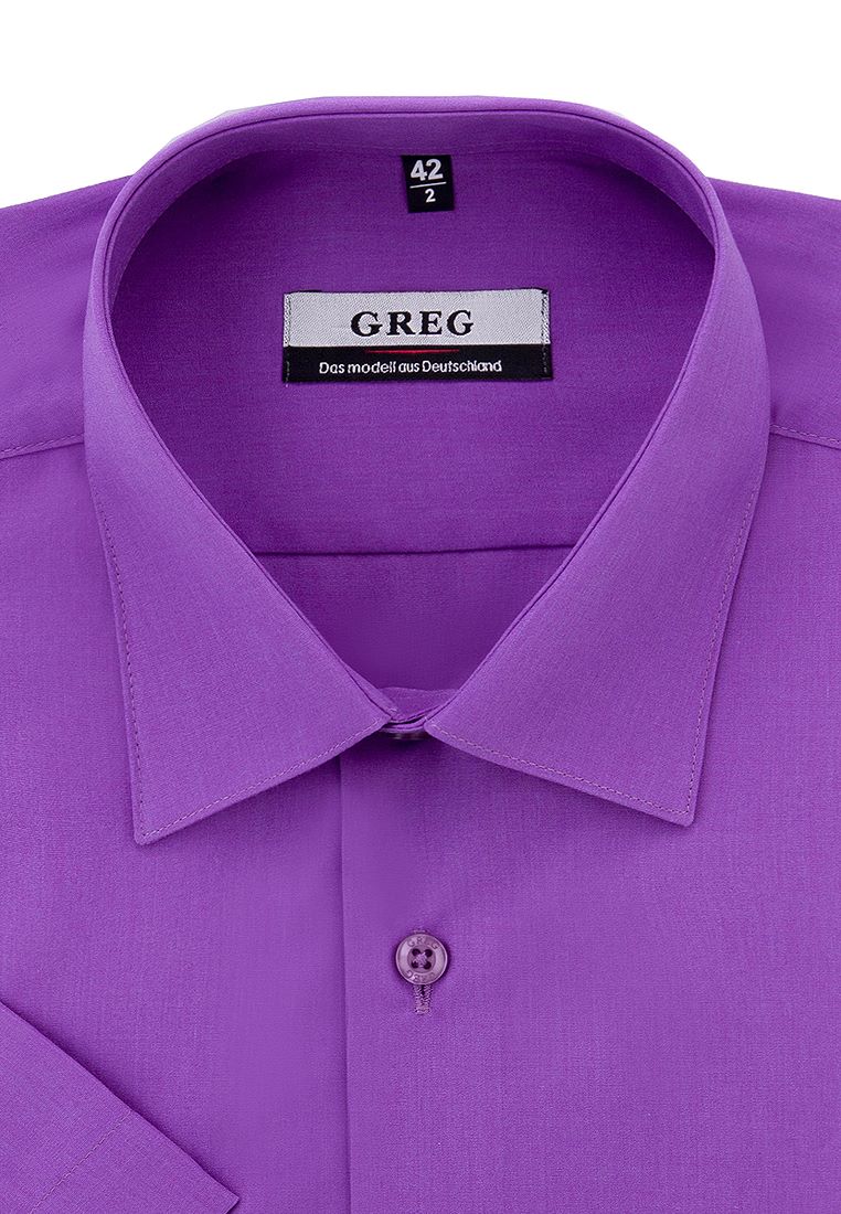 

Рубашка мужская Greg 01-00010771 фиолетовая 37, Фиолетовый, 01-00010771