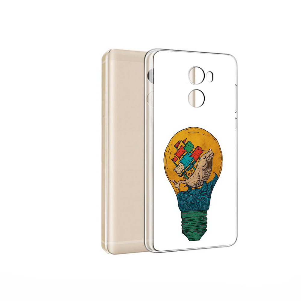 

Чехол MyPads Tocco для Xiaomi Redmi 4 Pro кит в лампочке с парусами (PT47305.303.387), Прозрачный, Tocco