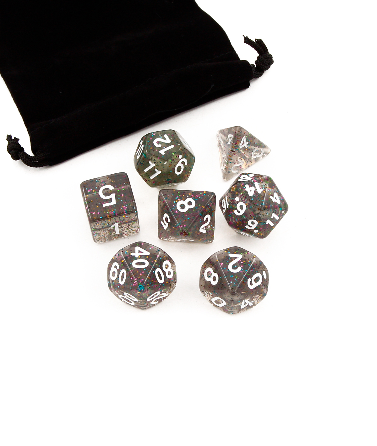 фото Кубики stuff-pro для ролевых игр блестящий серый 273626