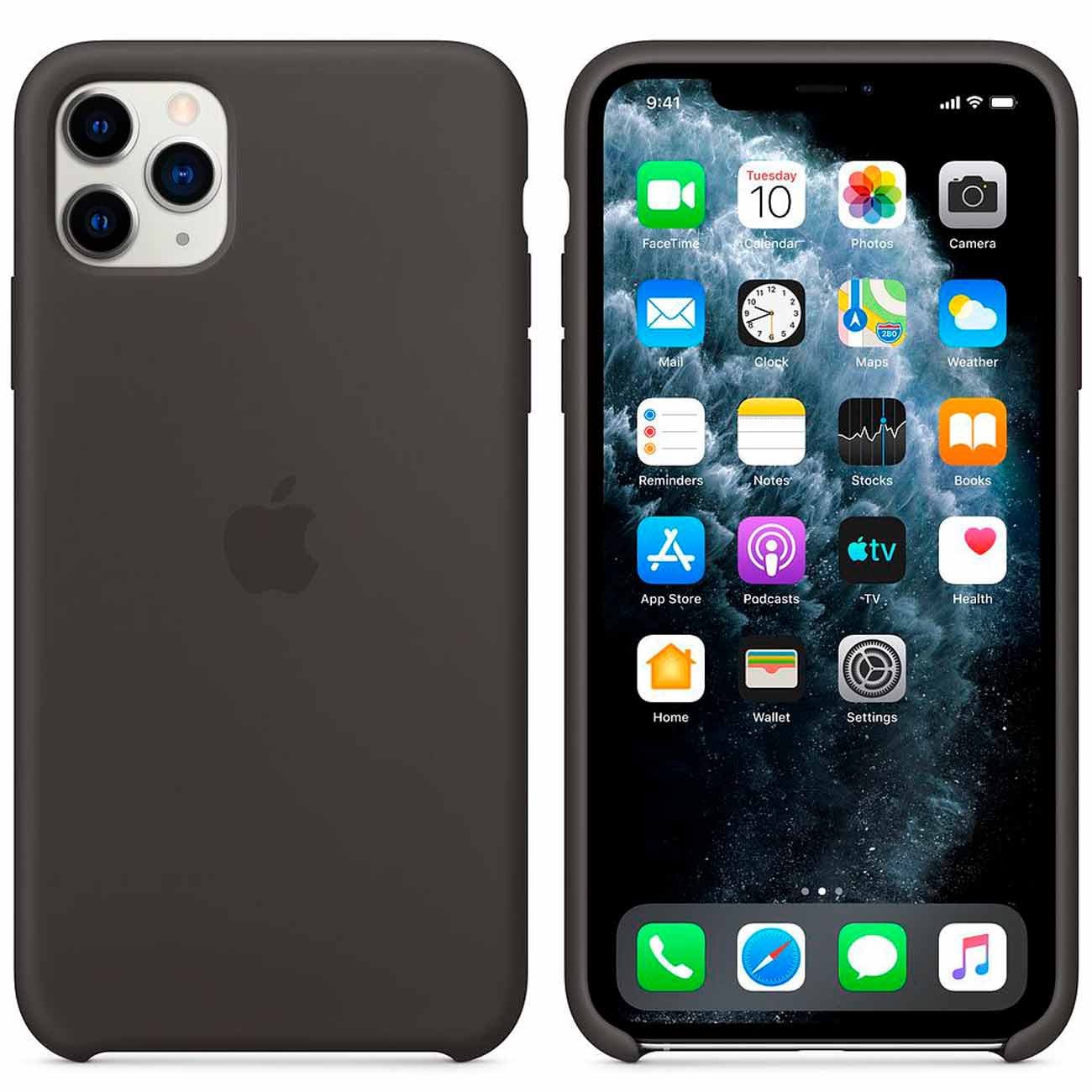 фото Чехол для apple iphone 11 pro max silicone case (черный) storex24