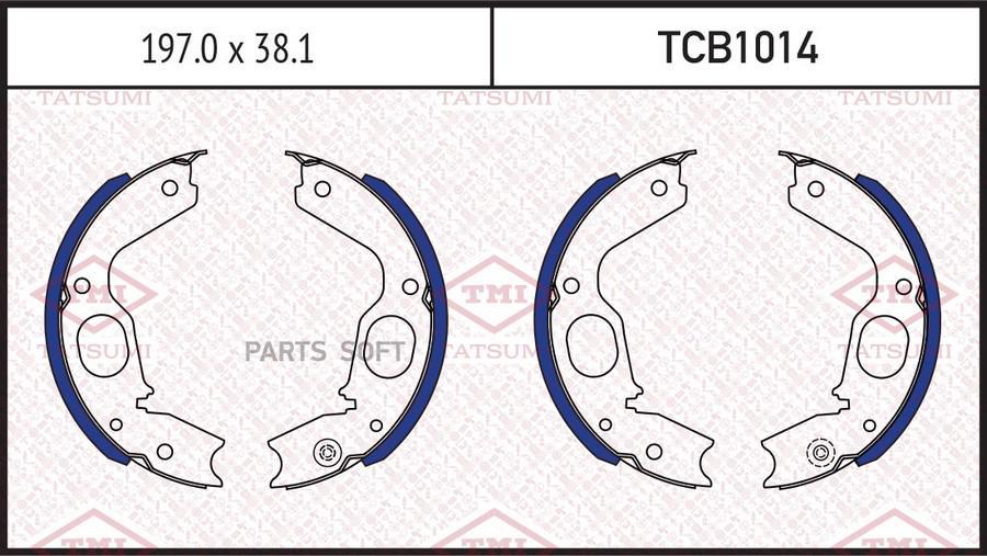 

Колодки тормозные зад MITSUBISHI L400/Pajero/Pajero Sport 95-> Tatsumi tcb1014