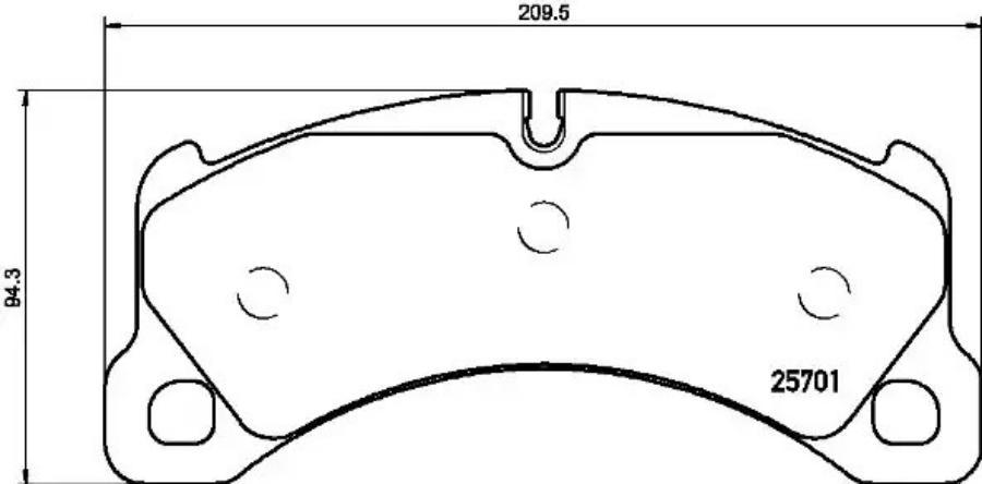 

Тормозные колодки brembo передние p65033