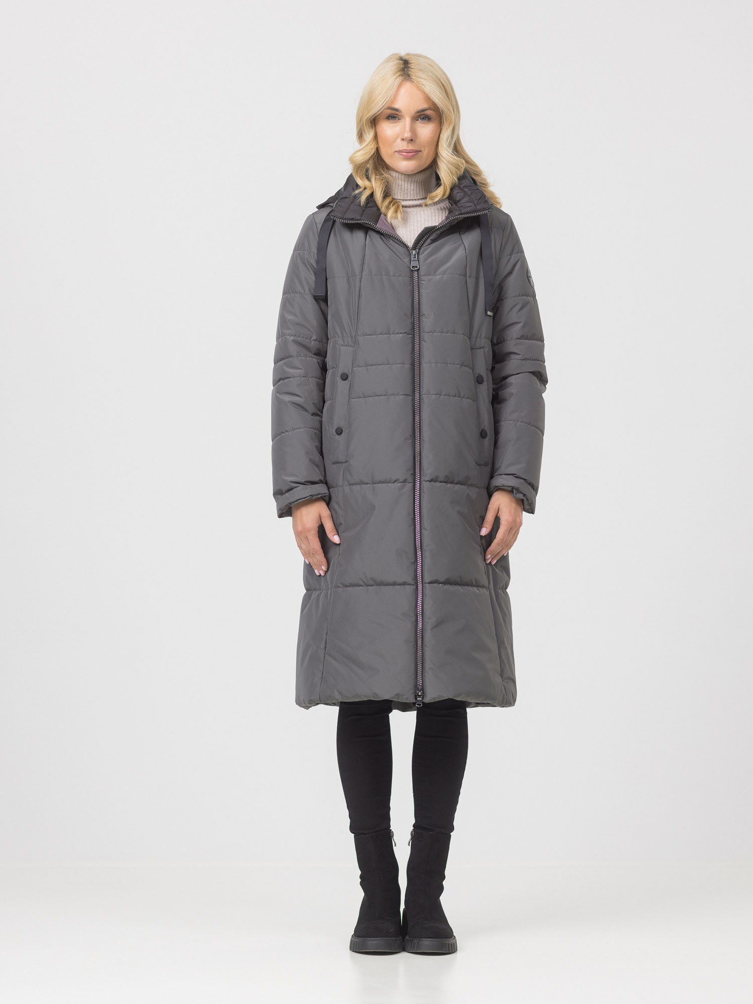 

Пальто женское Maritta 32-3005-10 серое 38 EU, Серый, 32-3005-10