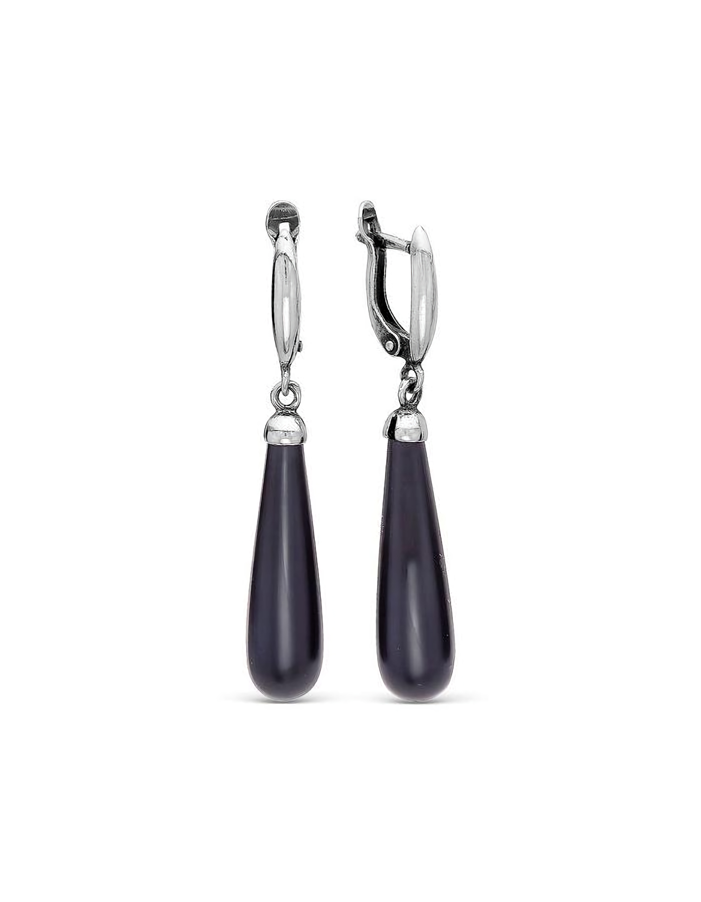 

Серьги подвески из серебра TEO MAORI 83367516а, агат искусственный, 83367516а