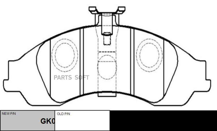 

Тормозные колодки Ctr gk0246