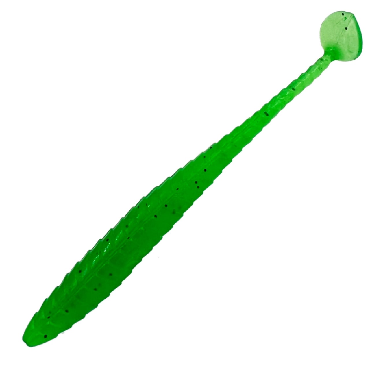 Твистер силиконовый, мягкая приманка для спиннинга, цвет зеленый