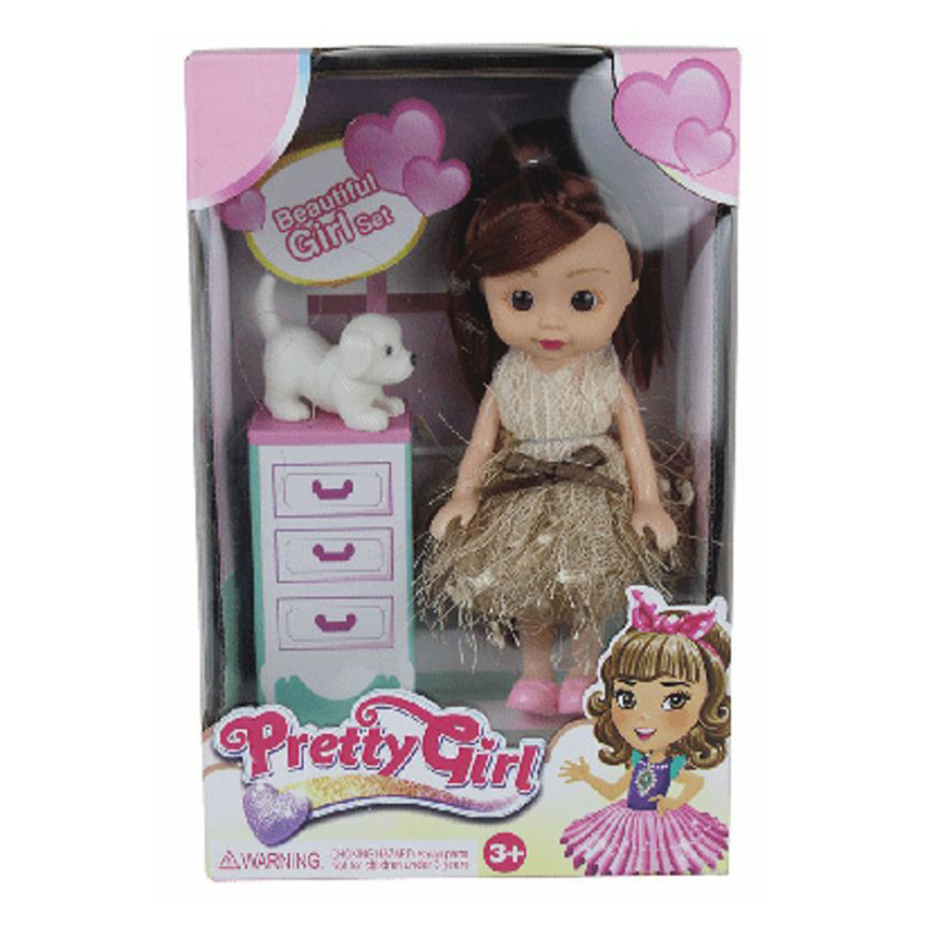 

Кукла с собачкой Pretty Girl