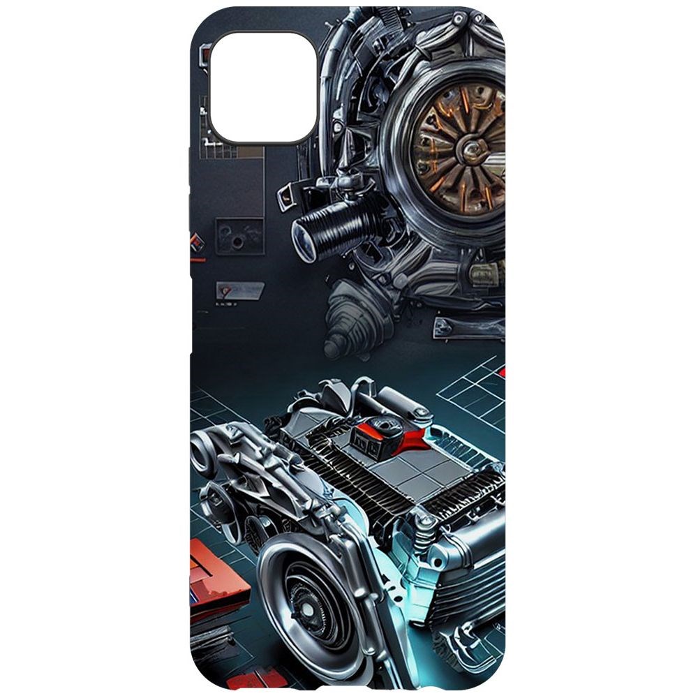 

Чехол-накладка Софт Моторы для Samsung Galaxy A22s (A226), Черный