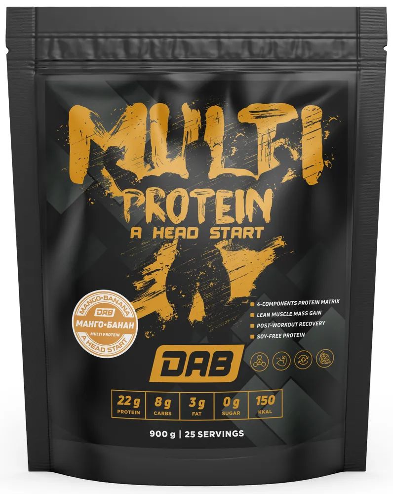 DAB Multi protein 900 g (банан манго)