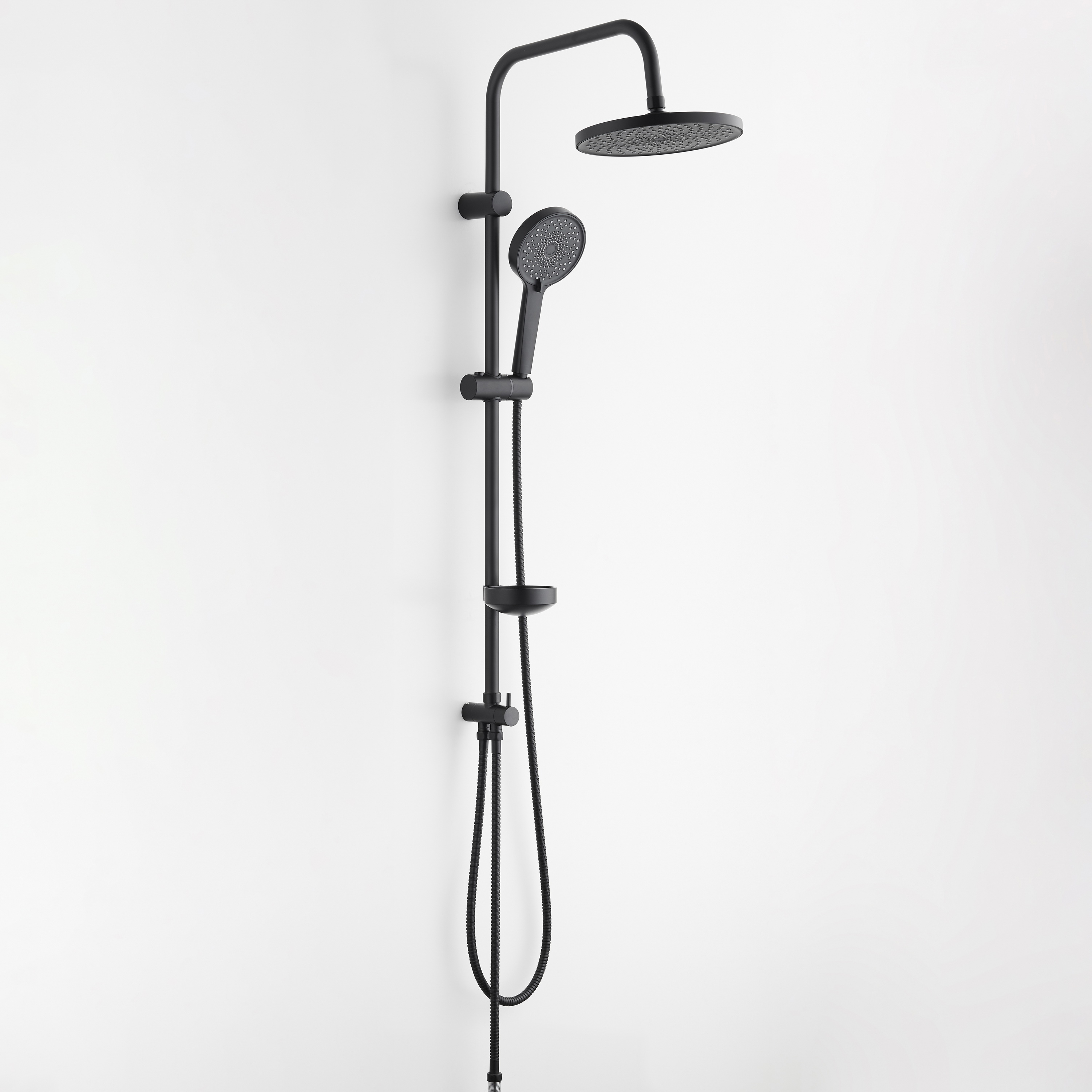 Душевая стойка BOND B01-8888 с тропическим душем без смесителя, черная душевая стойка sensea studio с верхним душем хром