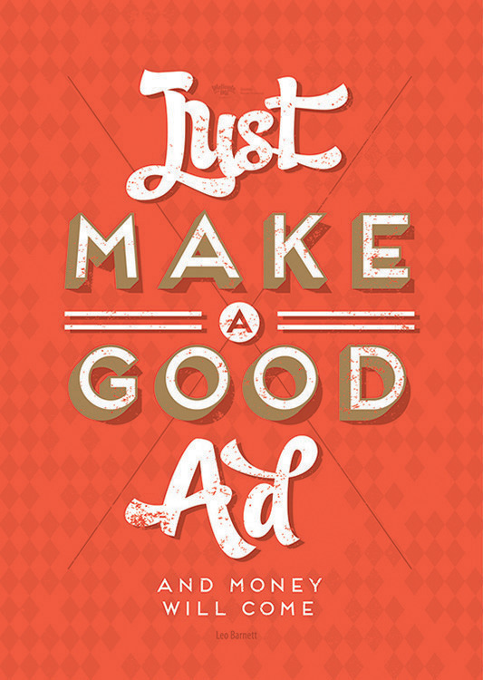 

Большой мотивационный постер на стену Just Make Good Ad 40х50 см без рамы, MMAD