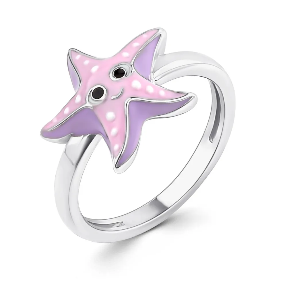 

Кольцо из серебра р. DEWI KIDS 901012720, эмаль, 901012720