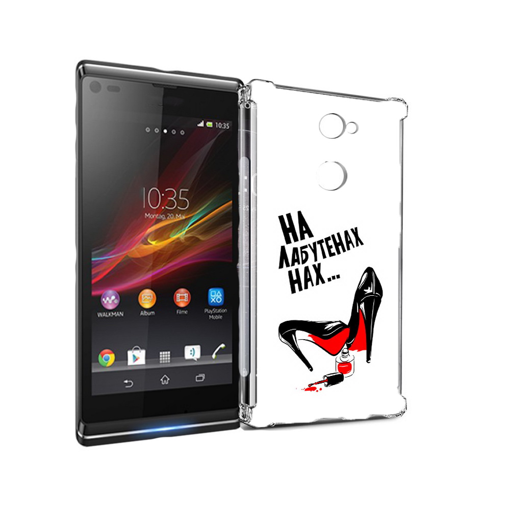 

Чехол MyPads Tocco для Sony Xperia L2 на лабутенах (PT99662.233.493), Прозрачный, Tocco