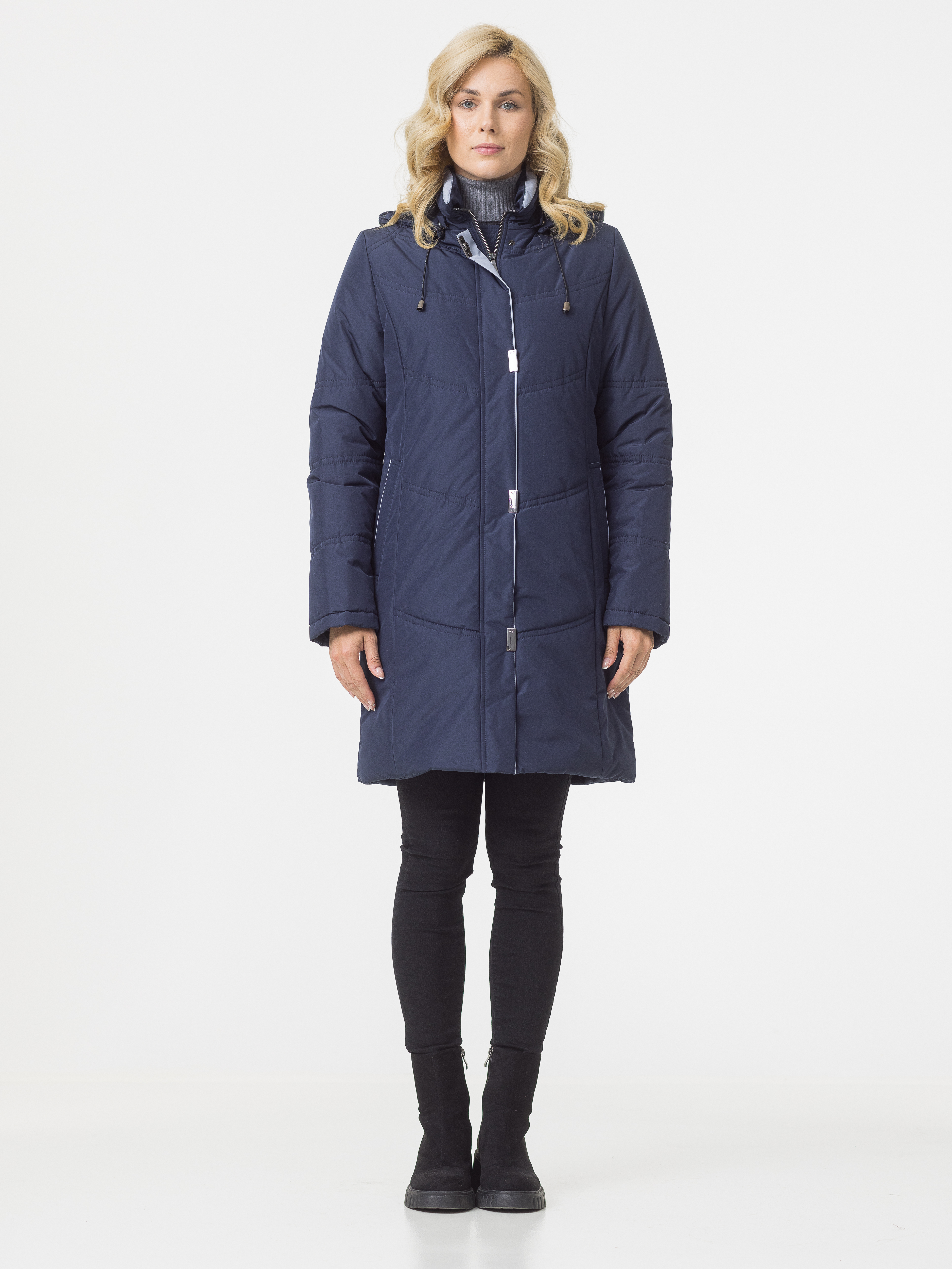 

Пальто женское Maritta 32-3028-10 синее 52 EU, Синий, 32-3028-10