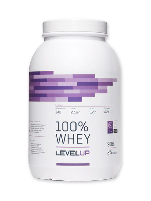 LevelUp 100% Whey, 908 гр. (ваниль)