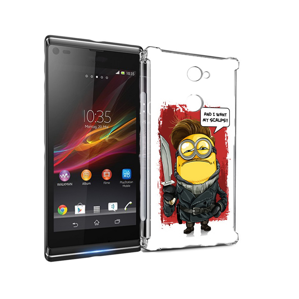 

Чехол MyPads Tocco для Sony Xperia L2 миньон убийца (PT99662.233.477), Прозрачный, Tocco